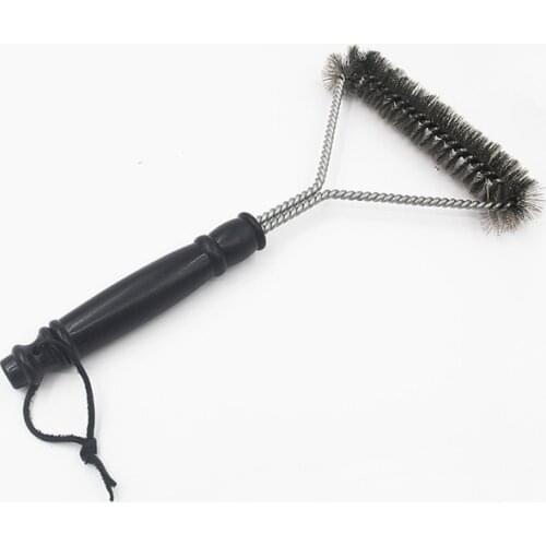 Hot-selling Oven Brush 12 Inch Triangular Wire Grill Cleaning Utility BBQ Tool Camping Accessories Picnic