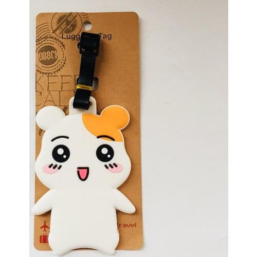 LISM Hamster Panda Anime Travel Accessories Luggage Tag Suitcase ID Address Portable Tags Holder Baggage Labels New