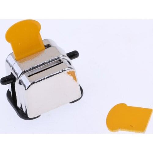 1:12 Scale Dollhouse Miniature Bread Maker w/ Bread & Coffee Jam Set Model