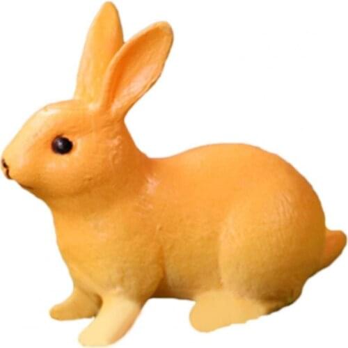 Miniature Figurine Rabbit Shape Multifunctional PVC Miniature Garden Decoration Animal Figurine Home Decor