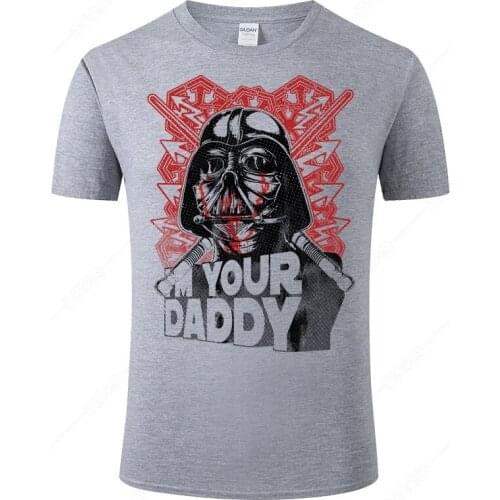 Star Wars Darth Vader Mens T-shirt Cotton Casual Short Sleeve Summer T Shirts Cool Streetwear Tee Fitness Tshirt J49