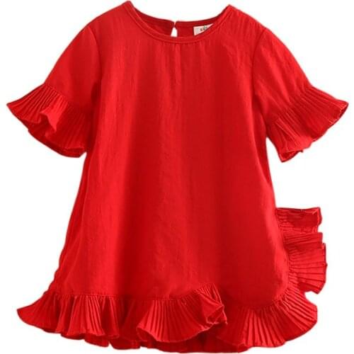 2018 new spring autumn/winter/summer Girls Kids Boys Horn sleeve Dress comfortable cute baby Clothes Children Clothing