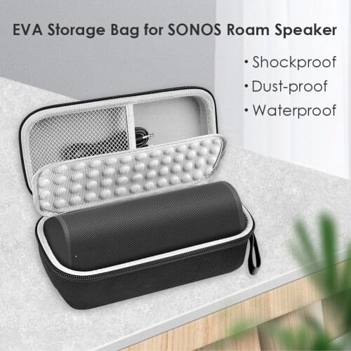 Portable Square EVA WLAN&Bluetooth-Compatible Speaker Protective Case For Sonos Roam Smart Speaker Shockproof Hard Carrying Bag