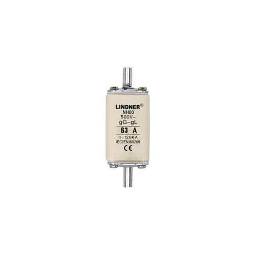 Fuses: LINDNER NH00 NT00 63A 500V 120KA 7999.0637 / NH00 NT00 50A 80A 100A 125A 160A 500V 120KA 7999.0507-1607 gG/gL