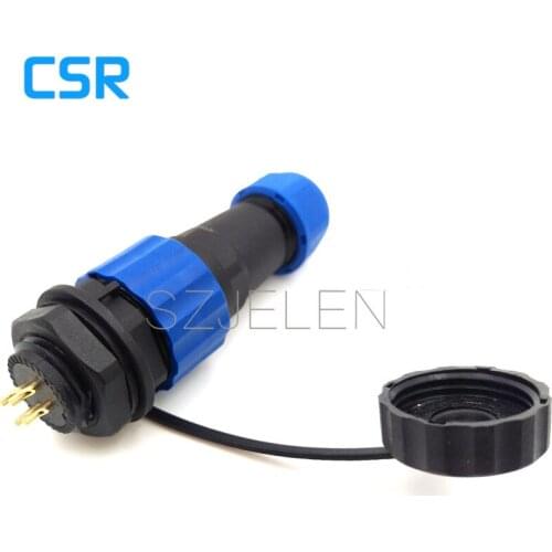 SD16 , 4pin Outdoor waterproof connector connector plugs and sockets, electric cars motorcycle power panel mount connector 4-pin