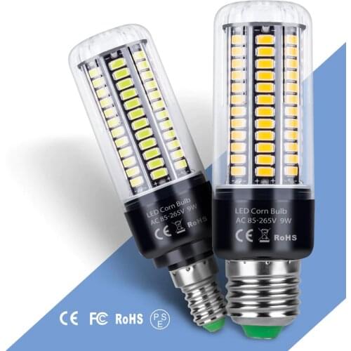 E27 Corn LED Lamp E14 Light Bulb B22 LED Bulb 3.5W 5W 7W 9W 12W 15W 20W Lampara 220V LED Light 110V Energy Saving Lighting 5736