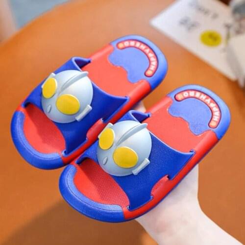 Childrens slippers summer new boys and girls cartoon cute indoor non-slip anti-collision bathing baby parent-child