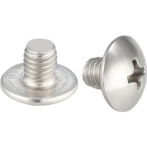 UXCELL 30Pcs Machine Screws M5x6/8/10/12mm Phillips Truss Head Screw 304 Stainless Steel Fasteners Bolts for Furniture Industry