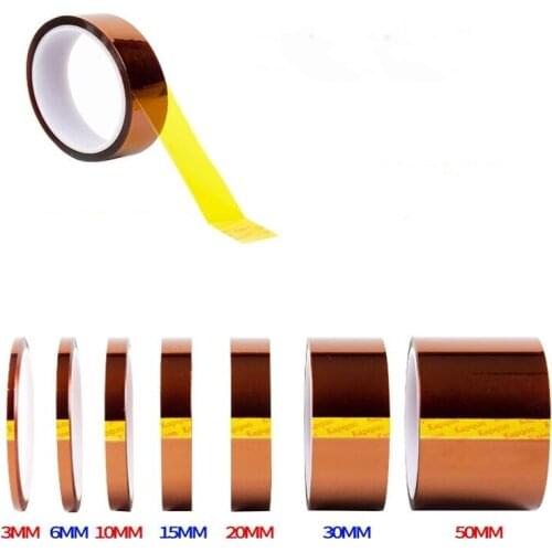 0.06mm Thick X50mmX33mKapton Brown High Temperature Tape High Temperature Insulation Electronic Components Shielding Protection