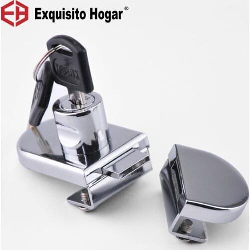 Glass Cabinet Lock Single Door Double Door Quality Display Cabinet Glass Door Lock Wine Cabinet Small Glass Door Lock
