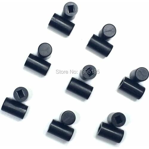 100pcs A04 6 * 10 round buttons cap for 8.5 * 8.5 / 8 * 8 Series Switches Black Plastic Key Cap