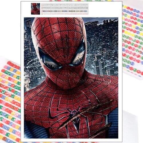 Diamond Painting Marvel Spiderman Avengers Heroes 5D DIY Cross Stitch Square Round Embroidery Mosaic Home Decor Handmade