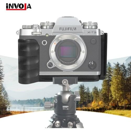 Quick release plate XT3 L-shaped horizontal vertical aluminum alloy bracket PTZ camera stability bracket for Fuji Fujifilm X-T3
