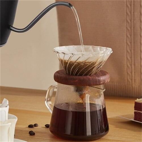 Stainless Steel Coffee Kettle Gooseneck Nozzle Fine Mouth Pot Pour Over Coffee Pot with Thermometer for Home Kitchen Offic