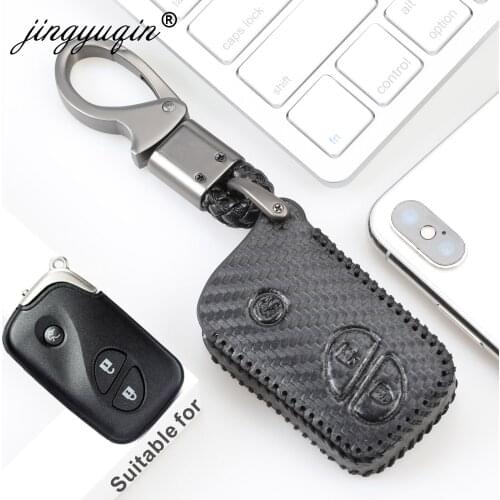 For Lexus ES240 Es350 RX270 CT200h IS250 GS300 IS220 LS460 RX350 RX450h Fiber Leather Remote Key Case Fob Cover Jacket 3 Button