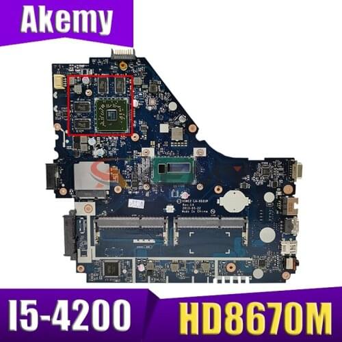 E1-572G motherboard for acer E1-572 V5-561G motherboard V5WE2 LA-9531P I5-4200 processor HD8670M GPU test work 100% Mainboard