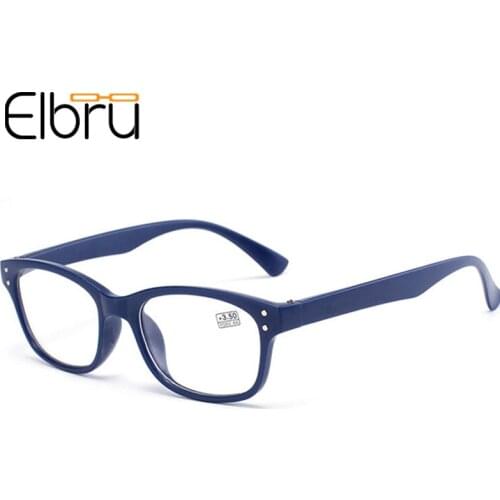 Elbru Ultralight Full Frame Reading Glasses Women&Men HD Resin Comfy Goggle Optical Presbyopic Eyeglasses Gifts For Parents