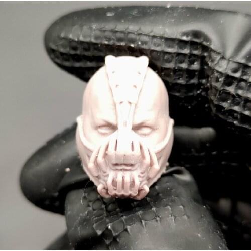 Estartek 1/12 3D Print Bane Head Sculpt No Paint Version for 6inch Action Figure DIY