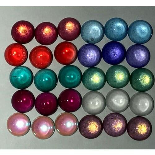 8m natural Quartz crystal cabochon Color Change by Temperature Beads pendant For Diy Jewelry Making Bracelet Accessories 50pc