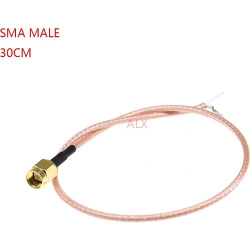 30cm single header sma male connector coaxial Cable diy RG316 RF adapter Pigtail CABLE Antenna extension wire