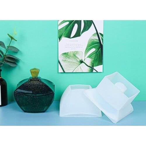 Storage Box Mold Jewelry Ring Box Mold Suitable for Soap Candle Holder Jewelry Box Flower Pot Craft Diy Home Decoration