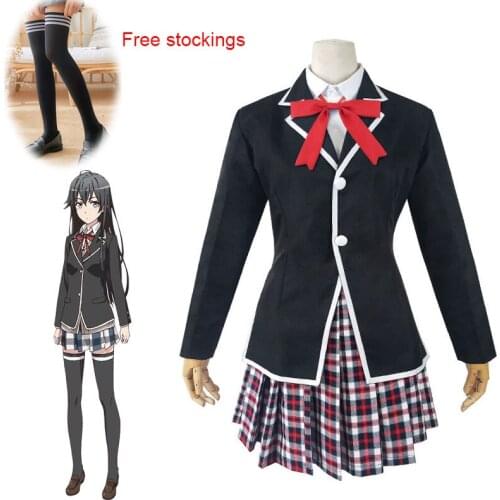 My Teen Romantic Comedy SNAFU Yukinoshita Yukino Cosplay Costume Yukipedia Womens Uniform Suit Halloween Jk Uniforms