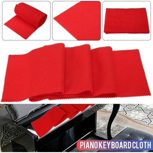 125x15cm Durable Soft Wool Piano Keyboard CoverAnti-Dust Protective Cloth for Any 88 Key Piano Cleaning Care