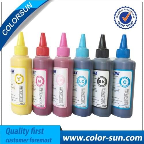 New Sublimation Ink 6 colors(CMYKLCLM) for Epson Printer use for phone case,T-shirt,Ceramics,Pottery,Mouse pad,Cup