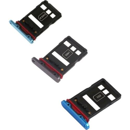 OEM SIM Micro SD Card Tray Holder Replacement For Huawei P30 Pro Black Cyan Blue Color