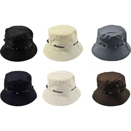 Men Women Unisex Cotton Bucket Hat Double Side Fishing Boonie Bush Cap Visor Sun Summer Hats For Women Sun Hats Z0128