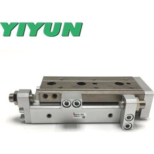 MXQ16-75A/100A/125A MXQ16-75B/100B/125B MXQ16-75C/100C/125C R/F/P YIYUN Pneumatic Air Slide Table Cylinder MXQ Series
