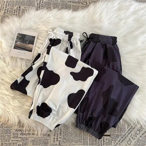 Casual Sports Pants 2021 Spring And Autumn WomenS Leggings Fashion Pants Korean Version Of Japanese High Waist Lace Loose Slim