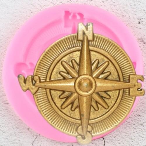 DIY Compass Silicone Mold Cake Baking Fondant Molds Cake Decorating Tools Candy Chocolate Gumpaste Moulds Jewelry Resin Mould