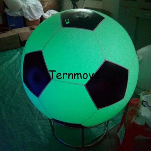 LED Inflatable Soccer Throwing Balloon Light Touching Color Changing LED Glowing Football PVC Funny Sport Toy sky balloons