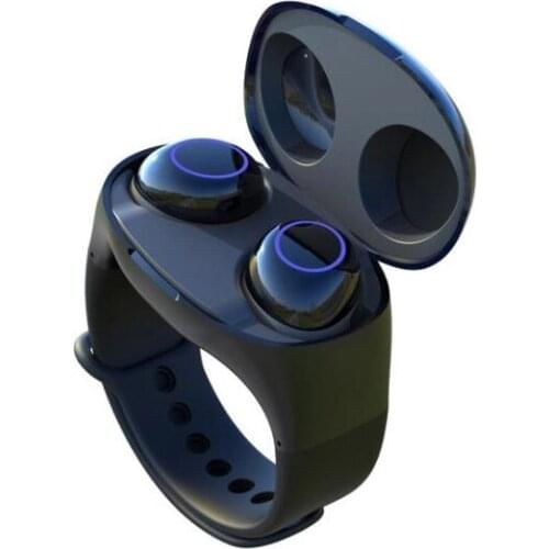 HM50 TWS Bluetooth 5.0 Wireless Earphone Sport Handsfree Earbuds Headset With Smart Wristband Watch earphones Tracker bracelet