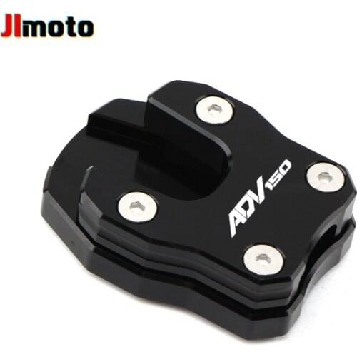For HONDA ADV150 ADV 150 2019 2020 High Quality Motorcycle CNC Accessories Side Stand Kickstand Foot Enlarge Extension Plate Pad