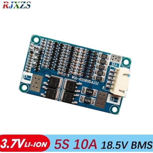 5S 10A 18.5V li-ion BMS PCM battery protection board bms pcm with balancing for LicoO2 Limn2O4 li battery