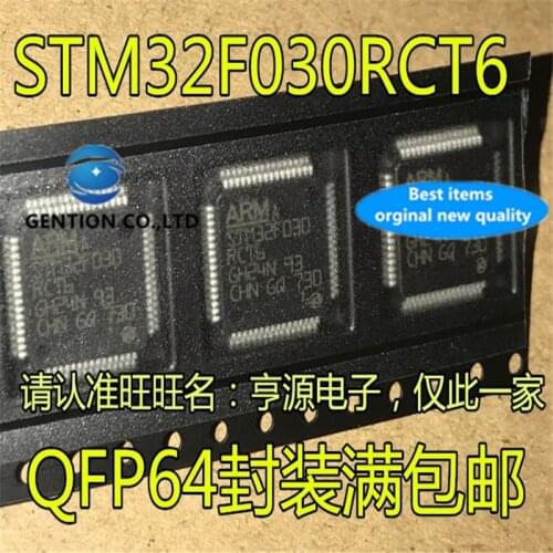 1Pcs STM32F030 STM32F030RCT6 STM32F030RC QFP64 in stock 100% new and original