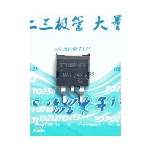 10pcs/lot STTH30R03CG TO-263 STTH30R03 TO263 30R03 300V 30A new original In Stock
