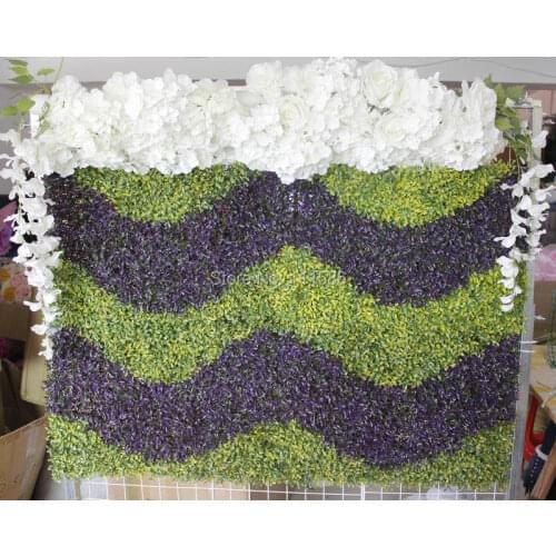 SPR 10pcs/lot Wedding Artificial Boxwood Hedges Panels GRASS wall Decorative Garden Grass Fencing Sythenic For Garden Decoration