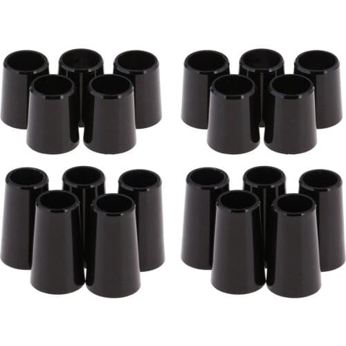 20 Count Black Golf Ferrule .370/.335 for Taper Tip Iron Wedge Wood Shaft Adapter Ferrules