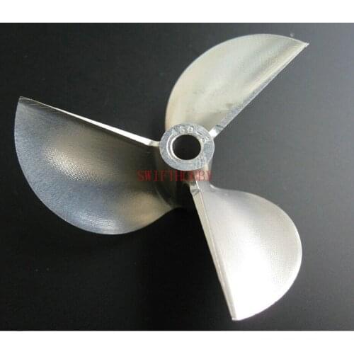 CNC 3/16 Aluminum Propeller 60mm Positive 3 bladed 6014 Prop P1.4 RC Boat