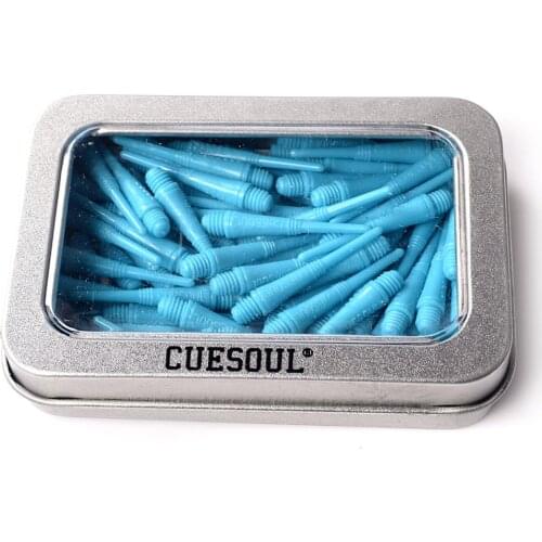 CUESOUL 100 Pieces Blue Soft Tip Points For Soft Tip Darts CSSTP005