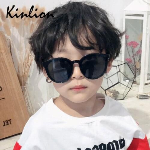 Kinlion Kids Sunglasses Boy Girls Cute Baby Toddler Round Sun Glasses Retro Big Frame Plastic Children Gafas Goggle Eyewear 2020