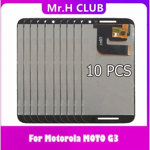 Wholesale 10 Pcs Pieces Touch Screen Digitizer Assembly For Motorola MOTO G3 G 3rd Gen XT1544 XT1550 XT1540 XT1541 LCD Display