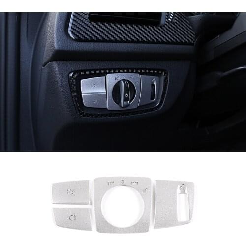For BMW 1 Series 2 Series 3 Series X5X6 Headlight Switch Button Decoration Sequin Patch Interior Modification Accessories