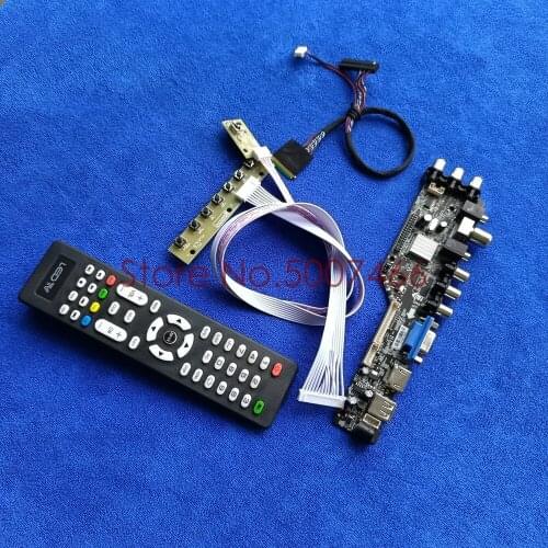 Fit LP173WD1-TLE1/TLF1/TLG1/TLG2 40 pin LVDS 3663 TV digital upgrade AV VGA USB DVB 1600*900 screen LCD drive board DIY Kit