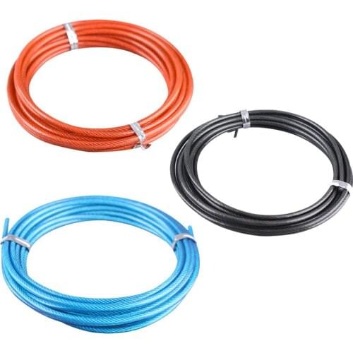 Hot Sale Jump Ropes Classic Delicate 3m Spare Rope Replaceable Wire Cable Ropes for Speed Jump Skipping Train Fitness