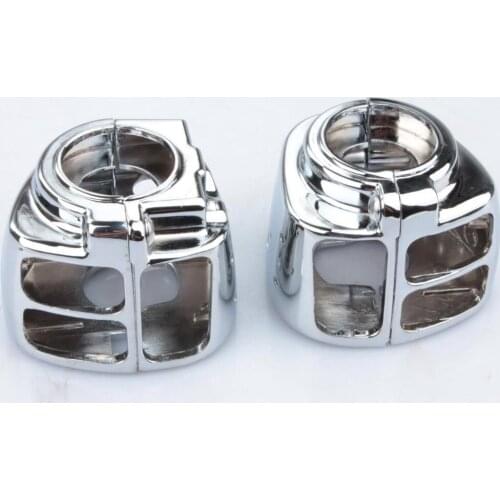 Motorcycle Chrome Switch Housings Cover For Harley Sportster Dyna Softail V-Rod Touring Electra Street Glide Road King 1996-2006