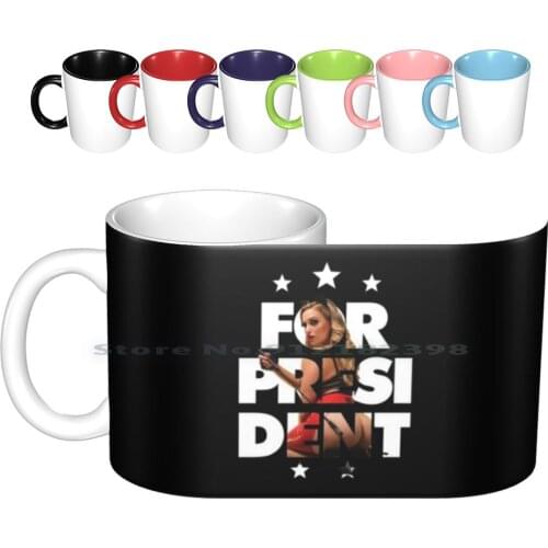 Mia Malkova For President Ceramic Mugs Coffee Cups Milk Tea Mug Mia Malkova For President Parody Funny Latex Creative Trending